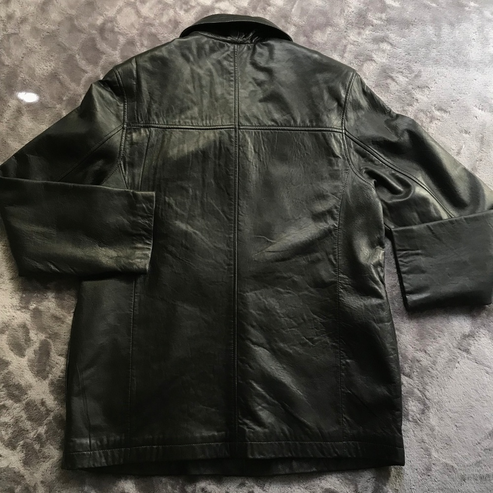 Merona Leather Jacket Medium - Picture 3 of 3